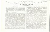 MEDIESE TYDSKRIF Haemodialysis and Transplantation ...