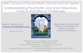 UNC School of Social Work Clinical Lecture Series ...