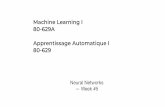 Machine Learning I 80-629A Apprentissage Automatique I 80-629