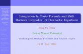 Integration by Parts Formula and Shift Harnack Inequality ...