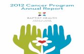 2012 Cancer Program Annual Report - Baptist Health