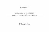 Algebra 1 EOC Item Specifications - fsassessments.org