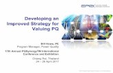 Developing an Improved Strategy for Valuing PQ