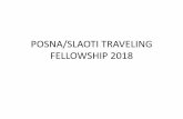 POSNA/SLAOTI TRAVELING FELLOWSHIP 2018