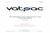 WorldFlight 2021 Departure Leg Pilot Briefing