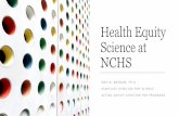 Health Equity Science at NCHS - cdc.gov