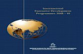 International Executive Development Programmes 2018 – 19