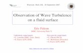 Observation of Wave Turbulence on a fluid surface