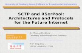 SCTP and RSerPool: Architectures and Protocols for the ...