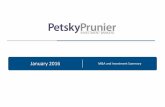 January 2016 M&A and Investment Summary - Petsky Prunier