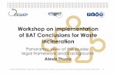 Workshop on Implementation of BAT Conclusions for Waste ...