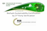 Biofuels Sustainability Certification