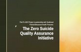 The Zero Suicide Quality Assurance Initiative