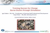 Training Nurses for Charge Nurse Duties through Simulation