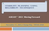 STABILITY PLANNING USING RELIABILTY TECHNIQUES ASEAN …