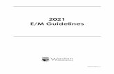 2021 E/M Guidelines