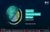 Space for Immersive Reality Webinar