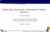 Multi-Step Automatic Calibration Scheme (MACS)