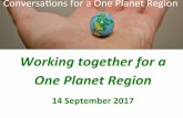 Working together for a One Planet Region