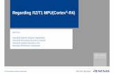 Regarding RZ/T1 MPU(Cortex