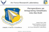 Perspectives on Integrating SmallSats into the DoD