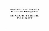 Honors Thesis Packet 2021-2022