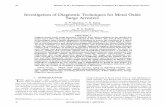 Investigation of Diagnostic Techniques for Metal Oxide ...