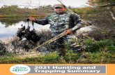 2021 Hunting and Trapping Summary