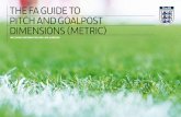 The FA Guide To PiTch And GoAlPosT dimensions (meTric)