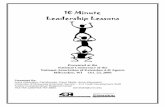 10 Minute Leadership Lessons - FASA