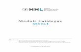 Module Catalogue MSc21 - HHL Leipzig Graduate School of ...