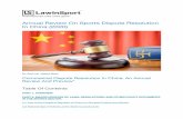 Annual Review On Sports Dispute Resolution In China (2020 ...