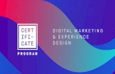 Digital Marketing & Experience Design Certificate Program 2020