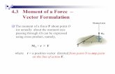4.3 Moment of a Force – Vector Formulation