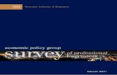 MAS Survey of Professional Forecasters: March 2021