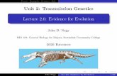 Lecture 2.6: Evidence for Evolution