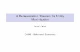 A Representation Theorem for Utility Maximization