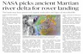 NASA picks ancient Martian river delta for rover landing