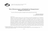 The Dimension of Belief in Veganism/ Vegetarianism