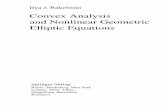 Convex Analysis and Nonlinear Geometrie Elliptic Equations