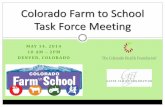Colorado Farm to School Task Force Meeting