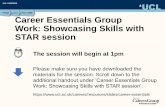 Career Essentials Group Work: Showcasing Skills with STAR ...