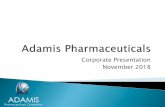 Corporate Presentation November 2018 - Adamis