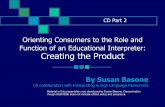 Orienting Consumers to the Role and Function of an ...