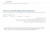 Divorce and Dividing Stock Options