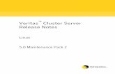 Cluster Server Release Notes for Linux