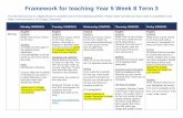 Framework for teaching Year 5 Week 8 Term 3