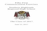 Fifty-First Commencement Exercises Northern Highlands ...