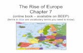 The Rise of Europe Chapter 7 - Quia
