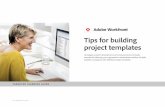 Tips for building project templates